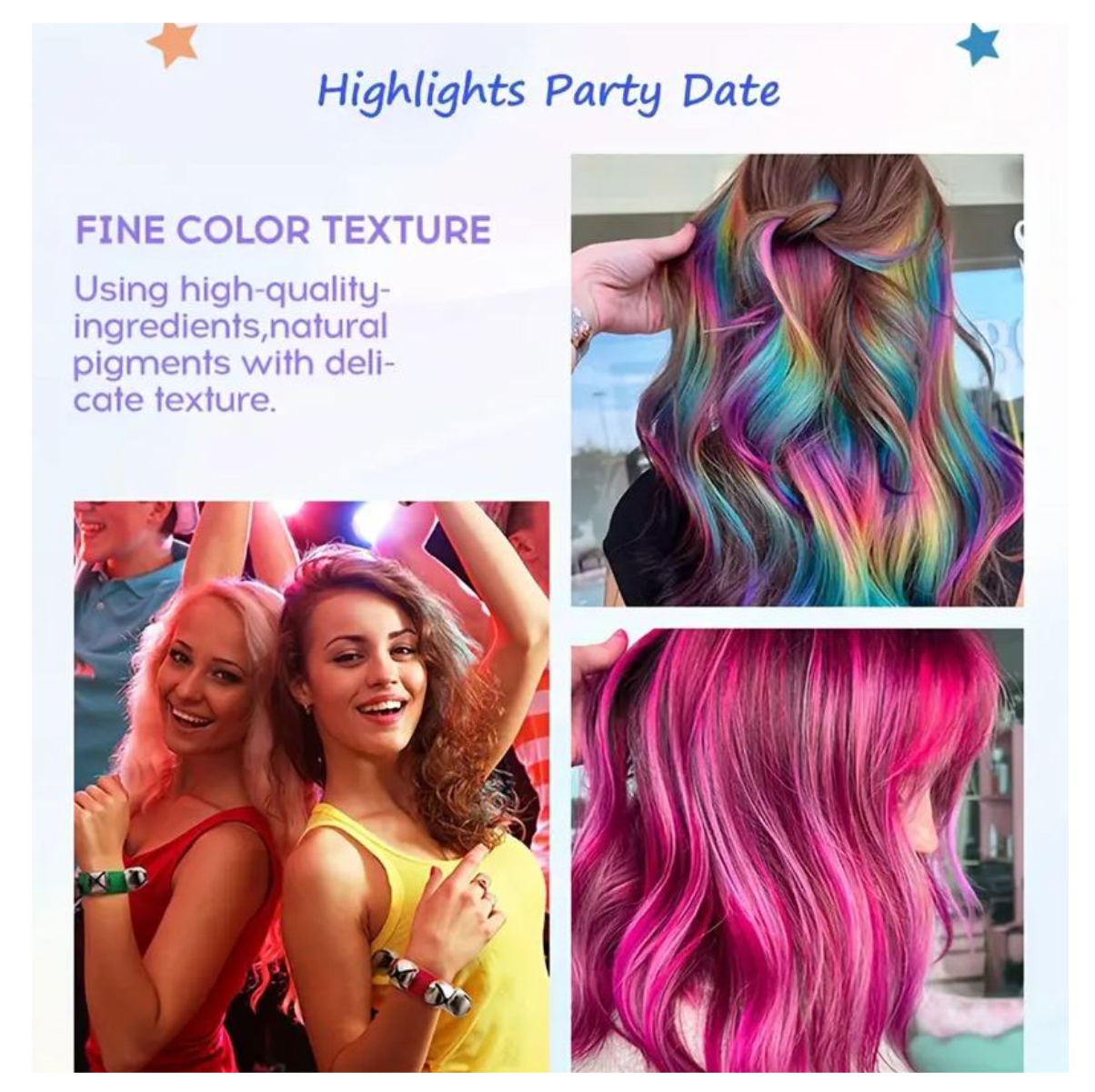 Miniatura 3 de Set Lápiz de Cabello Temporal Lavable